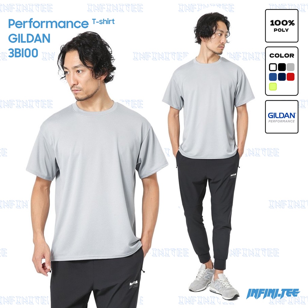 Áo thun INFINITEE thể thao Gildan 3BI00 - PERFORMANCE ADULT T-SHIRT