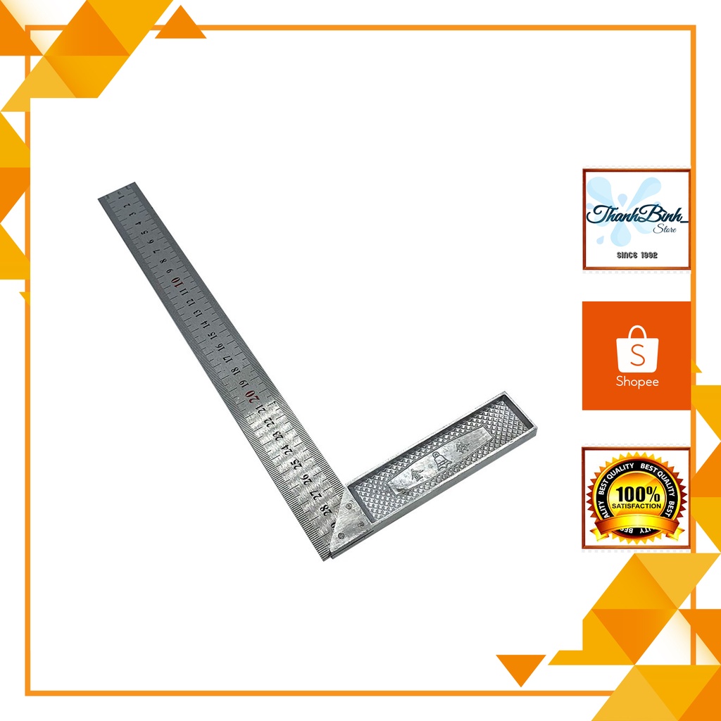 THƯỚC EKE ĐO VUÔNG GÓC CÁN NHÔM LOẠI TỐT- DÀI 30CM