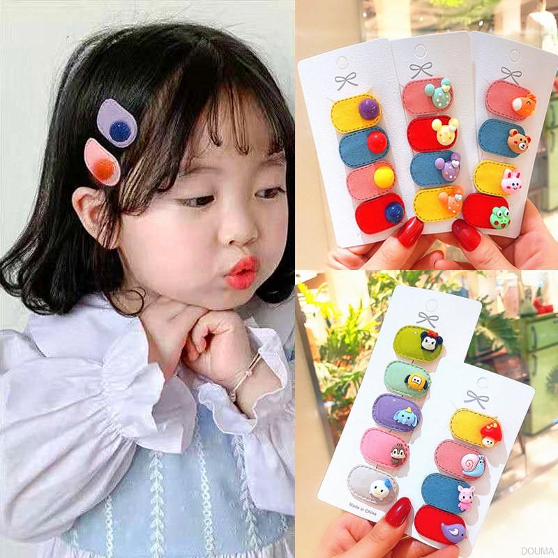 Set 5 kẹp tóc kiểu Hàn dễ thương dành cho bé