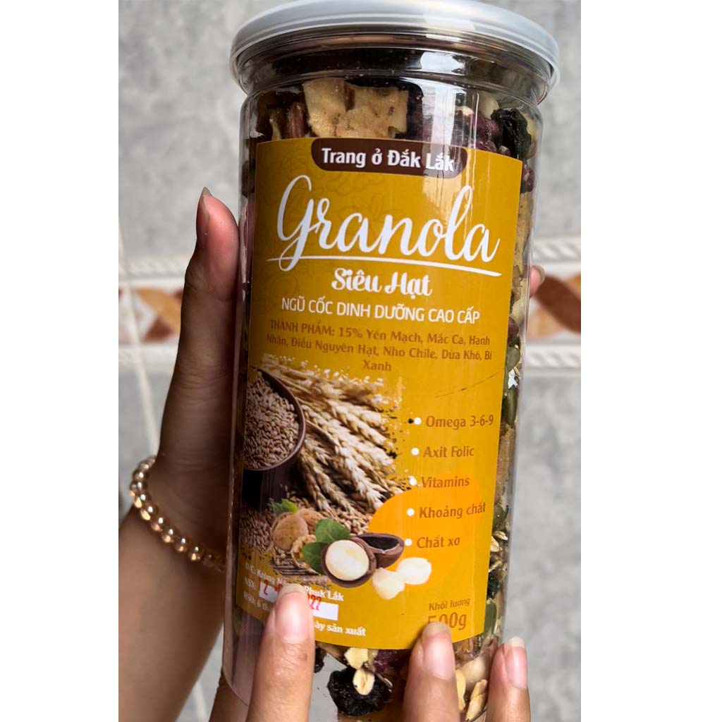 Granola siêu hạt Trang Ở Đắk Lắk hộp 500g