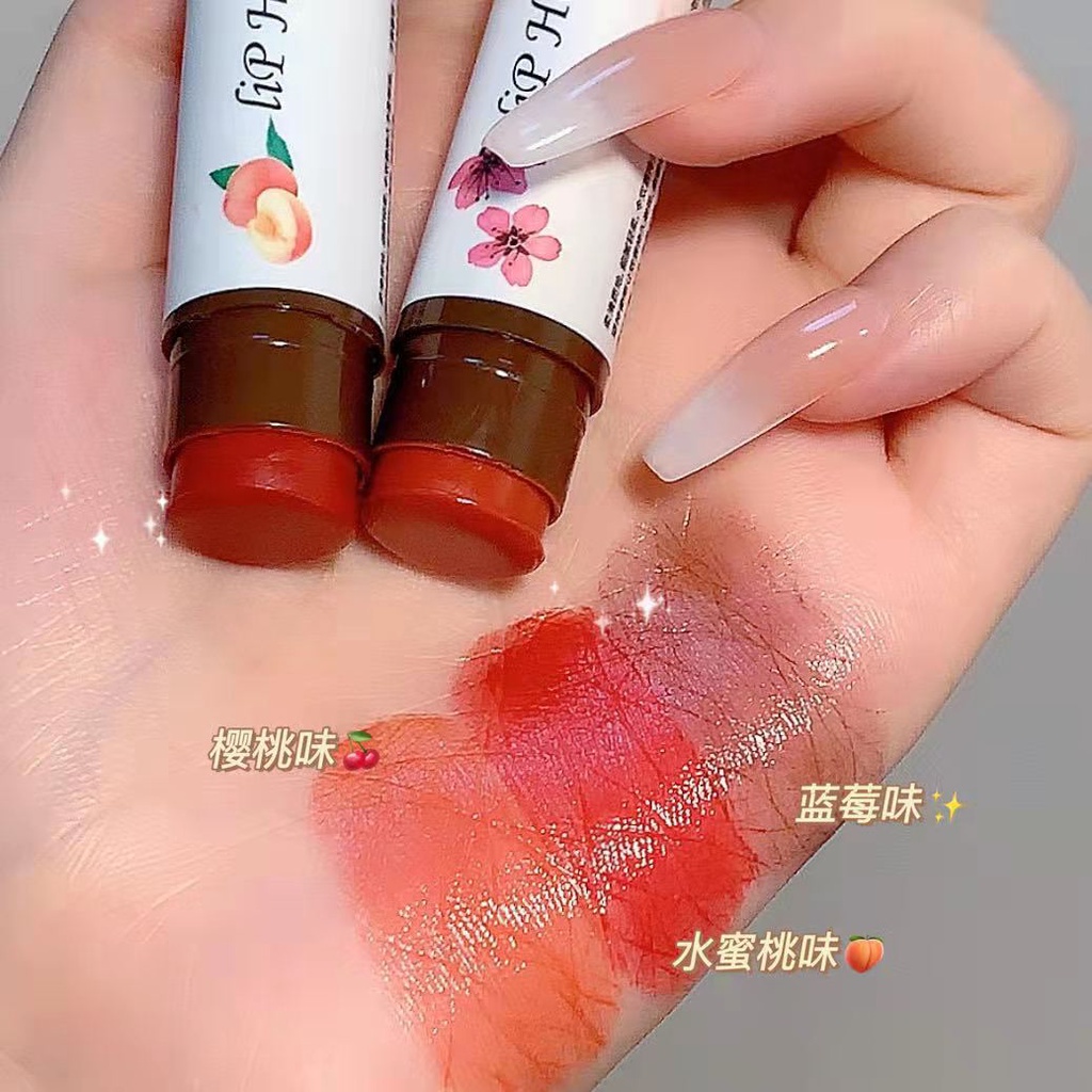 Son dưỡng môi Fu Shiyi dạng thạch trái cây vaseline màu tiệp vào da độc đáo