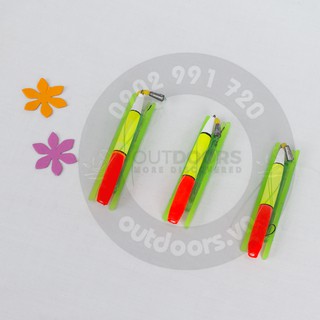 Phao mút tóm sẵn 8cm (có lưỡi,chì, hạt chặn phao)