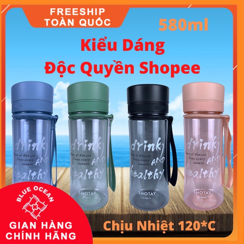 Bình Nước Thể Thao Chịu Nhiệt 580ml SHOTAY