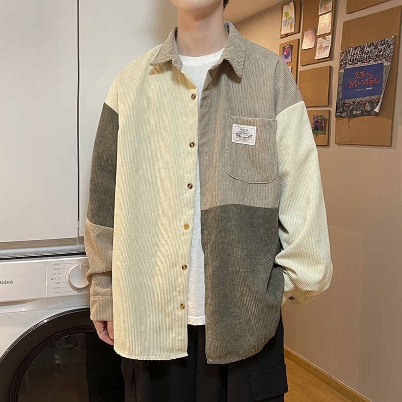 Sơ Mi Nhung Tăm Nam Nữ Phối Màu Cực Chất Phong Cách Hàn Quốc- Cam Kết Hàng Y hình