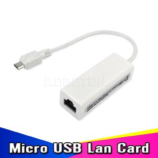 Bộ chuyển đổi Micro USB 2.0 sang RJ45 Bộ chuyển đổi mạng LAN Ethernet Mini