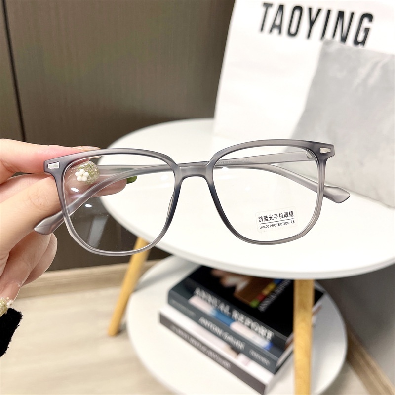 Mắt Kính TR90 Gọng Vuông Chống Ánh Sáng Xanh Thời Trang Hàn Quốc