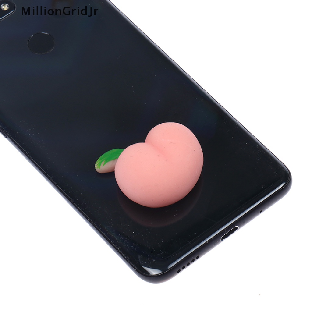 Bộ 2 đồ chơi bóp giảm căng thẳng hình mông quả đào bằng silicon mềm dễ thương