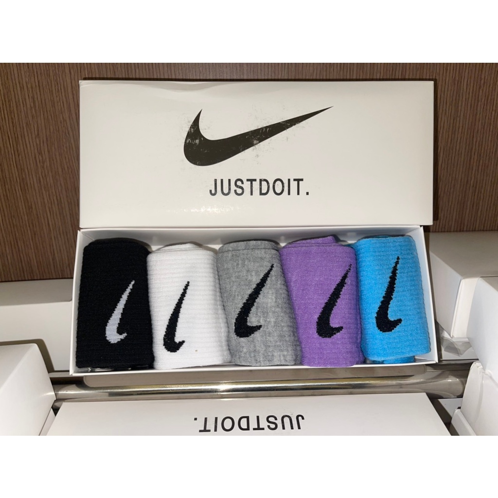 Aoki -  Tất vớ thể thao nam nữ cổ cao unisex  Nhiều Màu Đóng Hộp combo 5 Cái Màu ngẫu nhiên