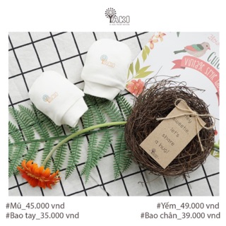 Yaki organic - Bao tay sơ sinh cotton hữu cơ cao cấp