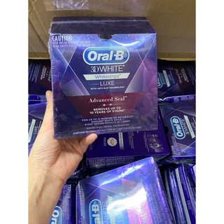 Miếng dán trắng răng oral-b 3d white whitestrips