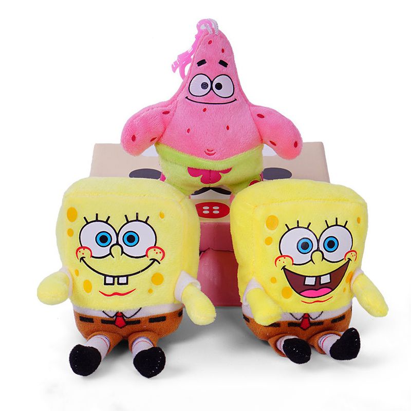 Móc Khóa Mềm Hình SpongeBob Patrick Star Squidward Tentacles
