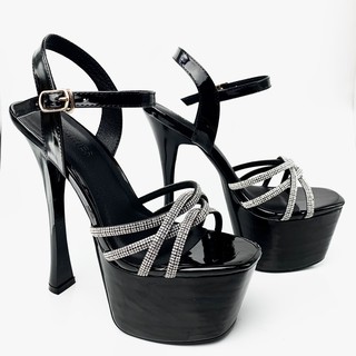 Giày cao gót đế đúp 16cm & 17cm, sandal cao gót nữ trên 10cm catwalk giày cưới