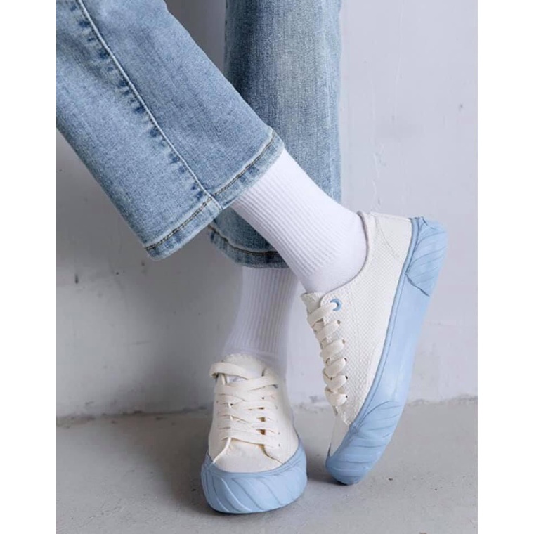 Tất Trơn BlueHope Cổ Cao Nam Nữ Hai Màu Đen Trắng