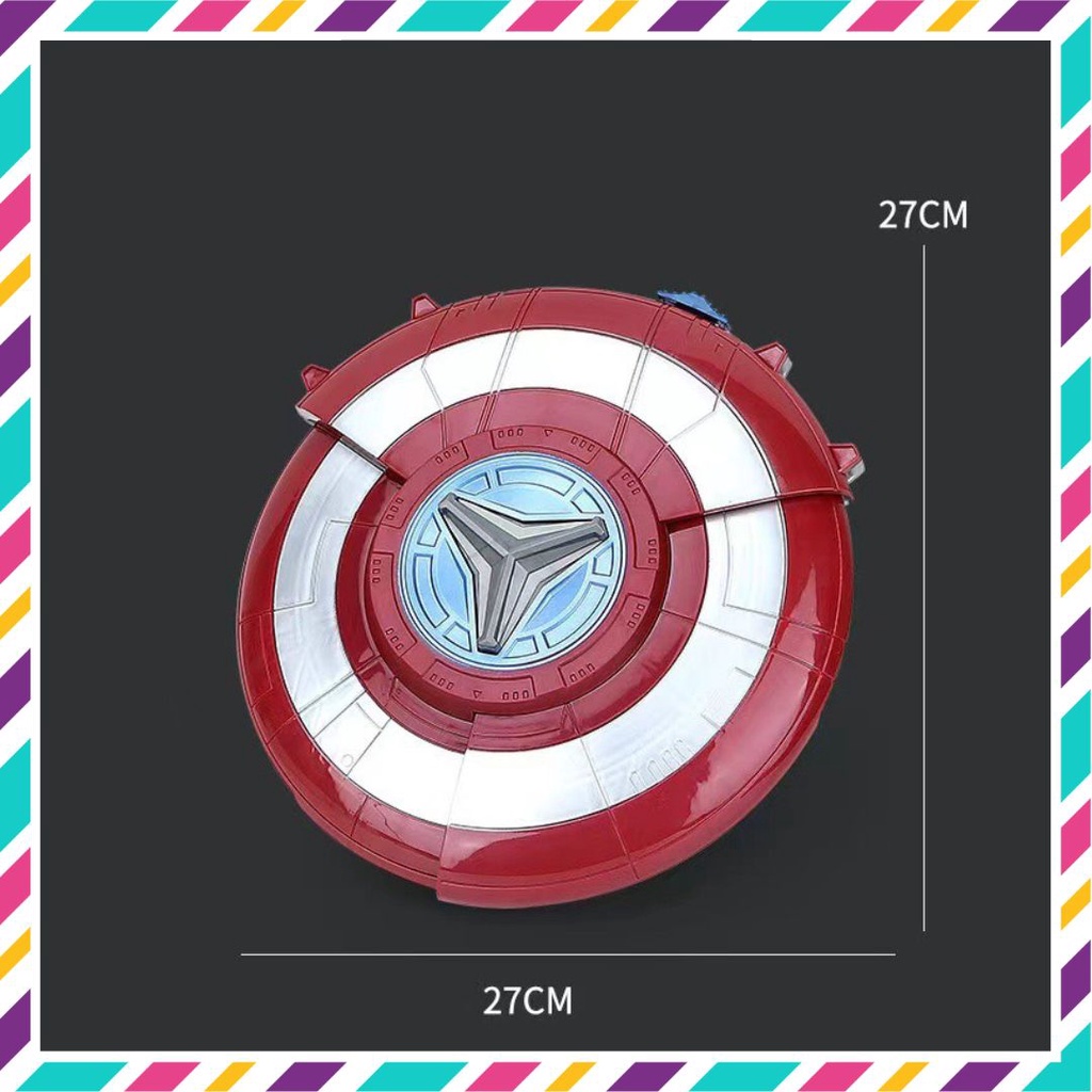 Khiên captain america khiên đội trưởng mỹ, đồ chơi siêu anh hùng marvel avenger cho bé (723)