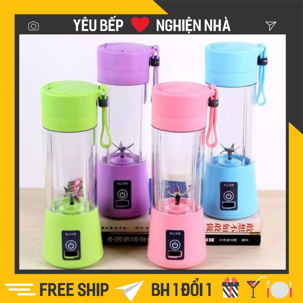 Máy Xay Sinh Tố Mini Tích Điện Đa Năng Nhỏ Gọn