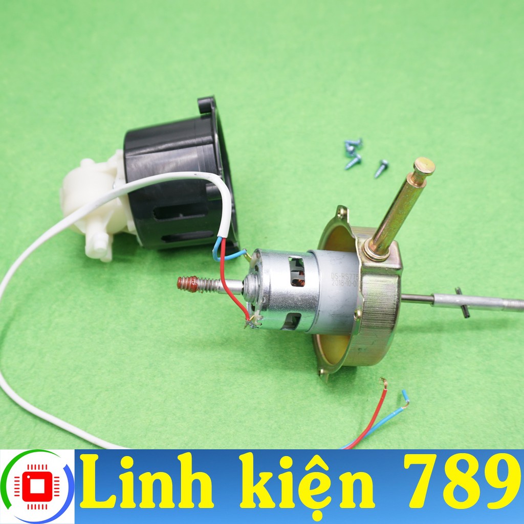 Động cơ quạt 12V bằng motor 775 dùng bạc đạn trục 5mm