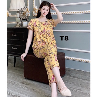 đồ bộ mặc nhà chất liệu lụa hàn