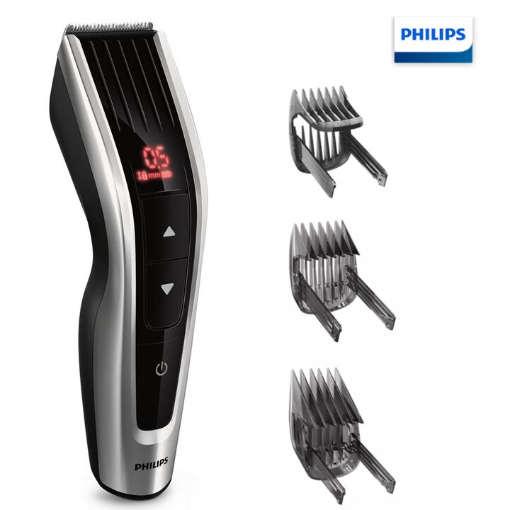 Tông đơ cắt tóc cao cấp Philips HC7460/15 - Đầu cắt: Lưỡi thép không gỉ tự mài