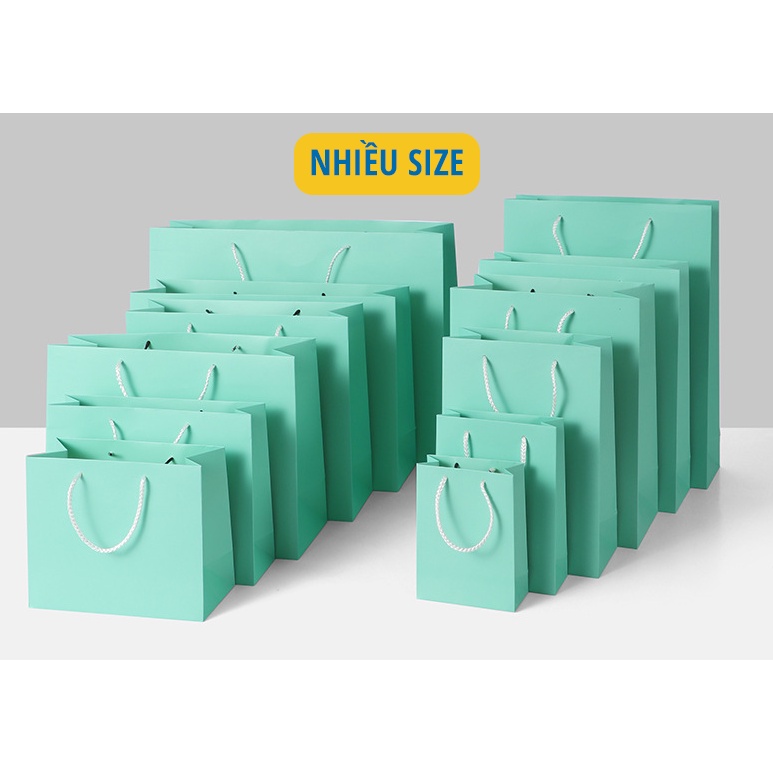 Túi giấy cứng màu trơn TGCT01 Giấy Card trắng chất lượng cao ĐLG 230g Đủ màu Đủ Size Gói quà trang trọng -Saigonir