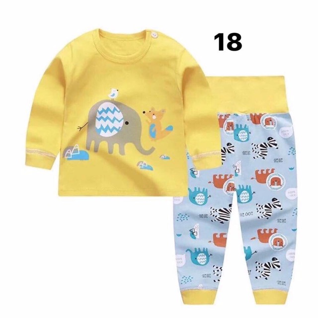 Bộ cotton cạp cao