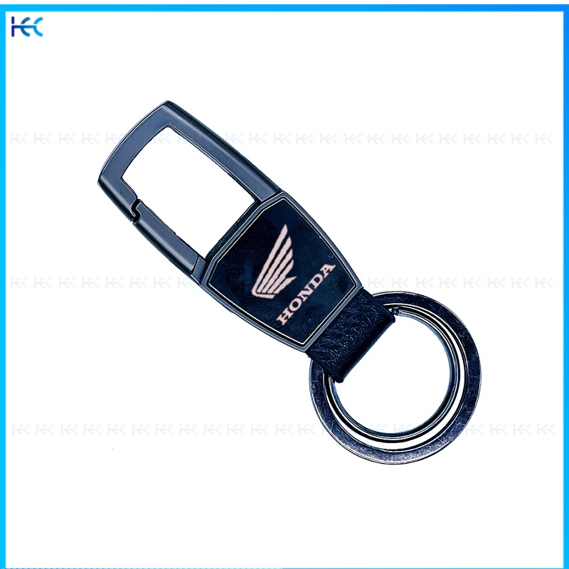 HONDA Móc Khóa Bằng Hợp Kim Kim Loại In Hình Hai Mặt Sáng Tạo