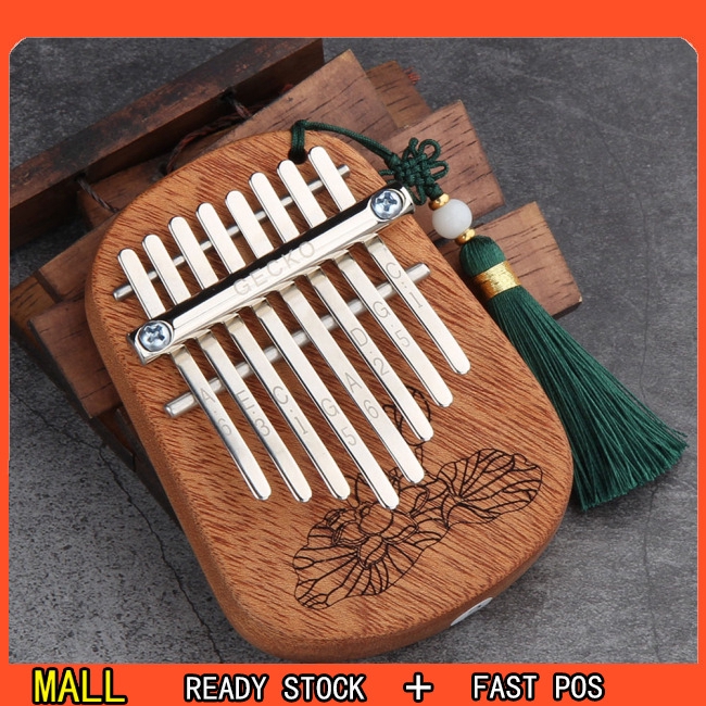 GECKO 8 Keys Finger Kalimba Thumb Piano Portable Beginners Keyboard Marimba Wood Musical Instrument