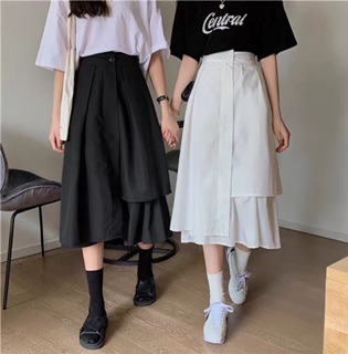 (BIGSIZE )Chân Váy Midi Cá Tính - Js244 Sẵn Trắng XL