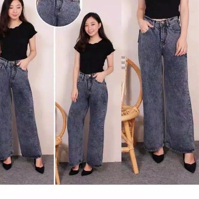 Quần Culottes JEANS JUMBO BIG SIZE 31-38 lưng cao 0r - NIZM