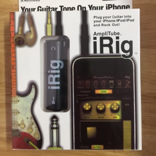 Cáp kết nối đàn guitar với điện thoại iRig Ampli tube.