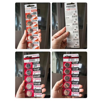 Pin CR2032 / CR2025 / CR2016  Maxell lithium 3V vỉ 5 viên - Hàng Chính Hãng