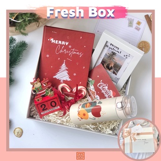 [TẶNG KHUNG + IN ẢNH] Bộ quà tặng giáng sinh Fresh Box Teamo Gree - Set quà Noel ý nghĩa giúp nàng đầy năng lượng