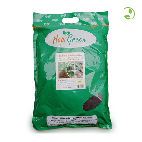 Giá Thể Mùn DừA Hapi Green ( Đã Qua Xử Lí) - Bao 2kg