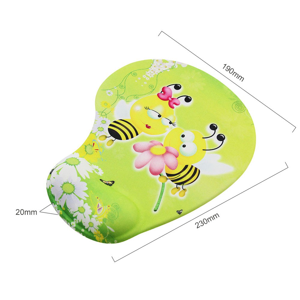 Miếng Lót Chuột Bằng Silicone Họa Tiết Động Vật Hoạt Hình Dễ Thương Chống Trượt Thoải Mái
