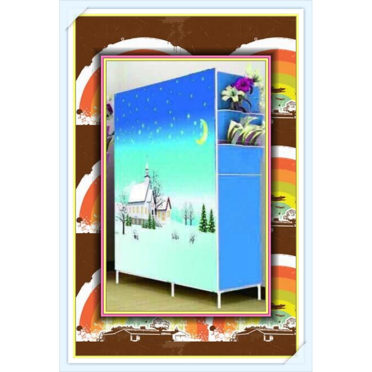 TỦ VẢI CAO CẤP 3D HAI BUỒNG
