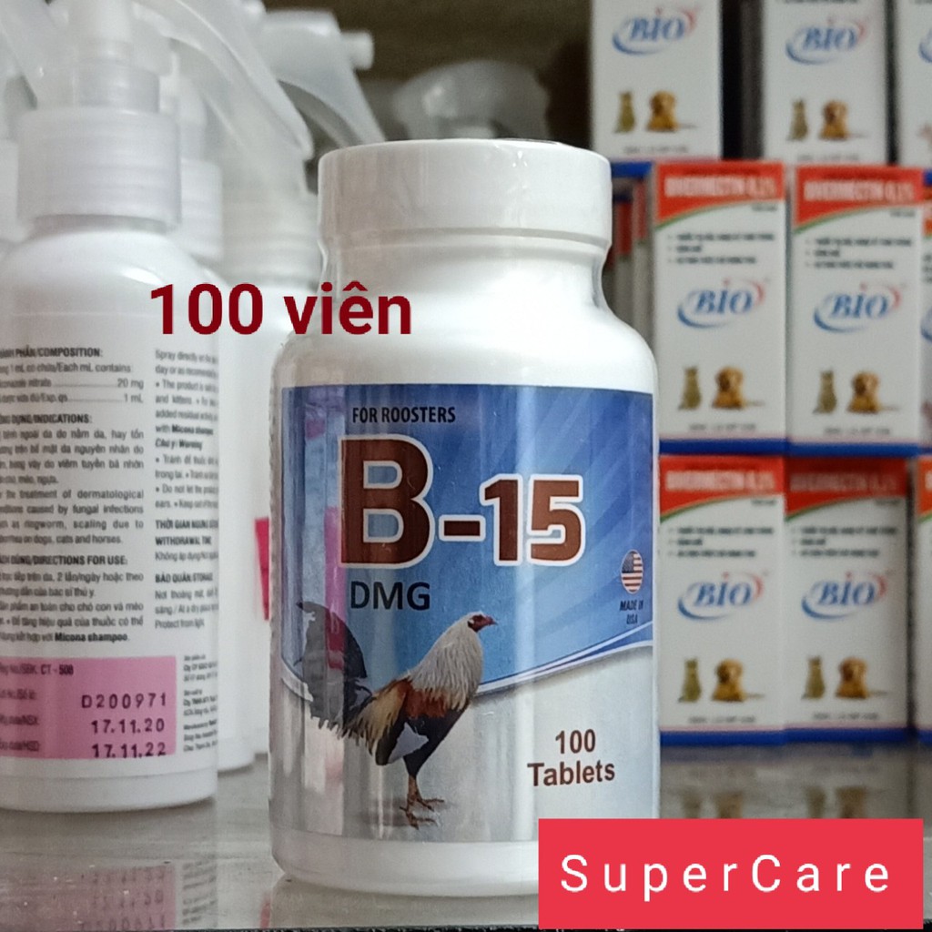 B15 Nuôi Gà Đá Giúp Gà Sắc Bén, Dẻo Dai (Tặng 1 Gói Anticoc 30G)