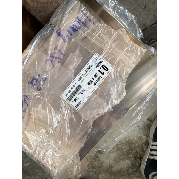 Tấm đồng lá 0,1mm x 200mm x300mm