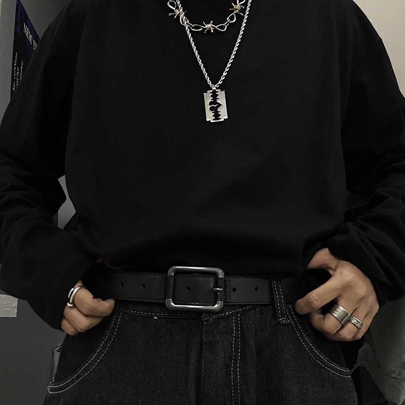 Thắt lưng Hàn Quốc kiểu dáng đơn giản thời trang cho nam nữ