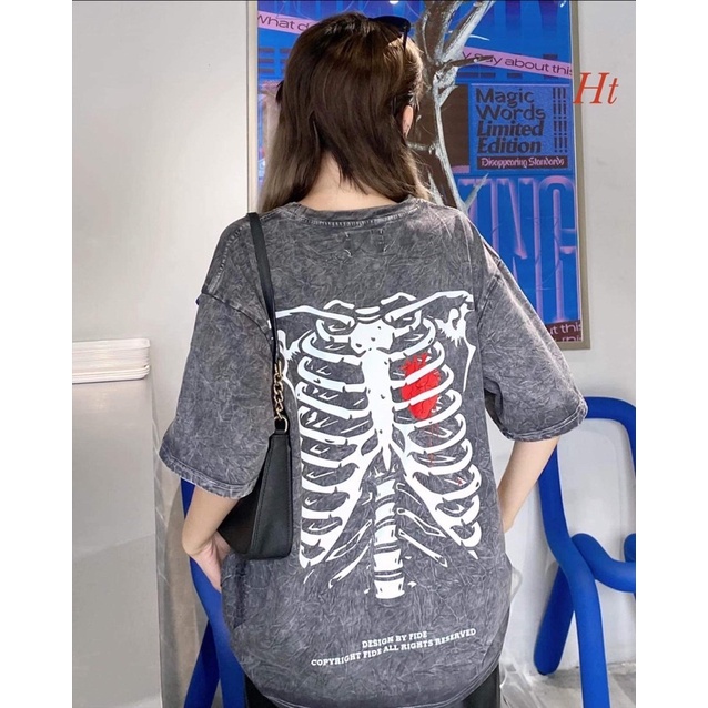 Áo loang xương tim 2 mặt H2A866