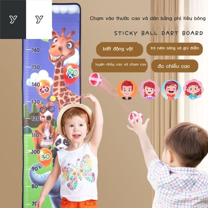 ◕Trẻ em chạm vào thước cao để thúc đẩy tạo tác cao trả lại cao dính dính bóng dán thể thao thiết bị tập luyện tạo tác tr