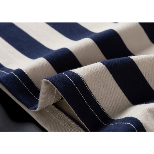 Áo Sơ Mi POLO Tay Ngắn Họa Tiết Sọc Bằng Cotton Chất Lượng Cao Thời Trang Mùa Hè Hàng Mới Dành Cho Bạn Nam