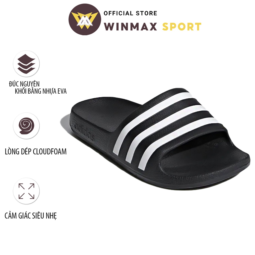 Dép Nam Nữ Unisex Đúc Khuyên Khối Siêu Nhẹ Dép Unisex Quai Ngang Phối Họa Tiết 3 Sọc, Đồ Thể Thao Cao Cấp WinMax