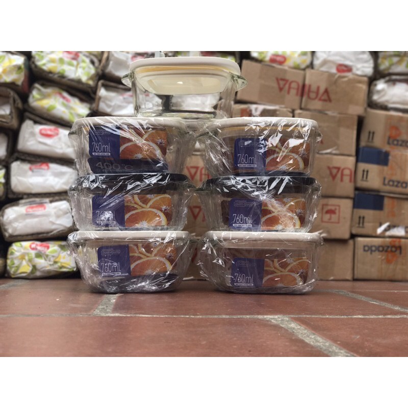 Thố/Hộp Thuỷ Tinh Lock&amp;Lock LLG945 760ml - Chính hãng