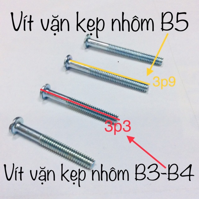 10 CÁI VÍT VẶN KẸP NHÔM QUẠT B3/B4 HOẶC 10 VÍT VẶN KẸP NHÔM QUẠT B5