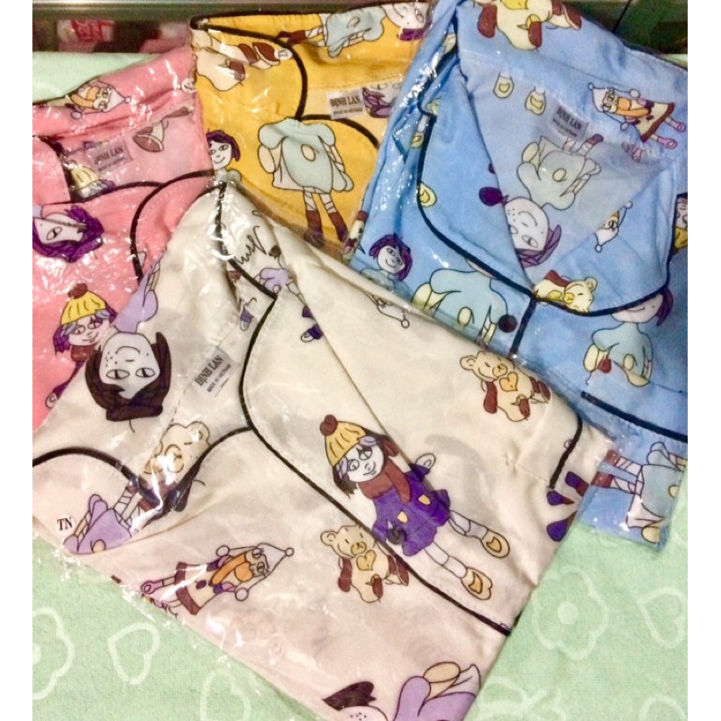 Đồ bộ bijama lụa tay ngắn quần dài | BigBuy360 - bigbuy360.vn