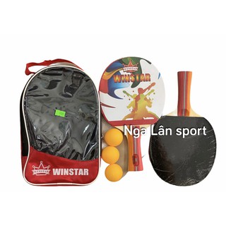 Bộ 2 vợt bóng bàn tặng kèm 3 bóng Winstar