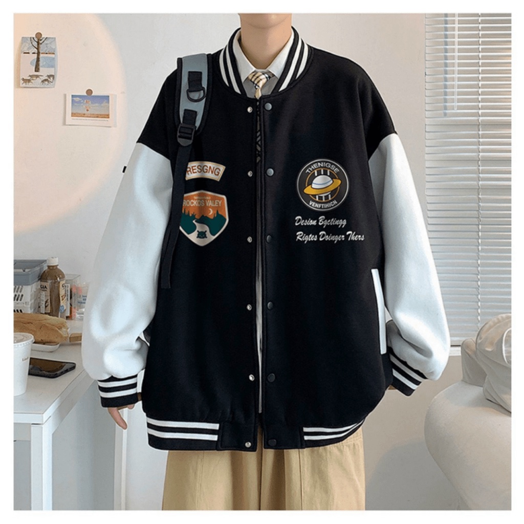 ÁO KHOÁC BOMBER NAM NỮ PHỐI HỌA TIẾT TÀU PHI HÀNH PHONG CÁCH CÁ TÍNH SÀNH ĐIỆU