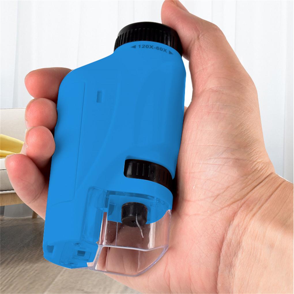Kính Hiển Vi Phóng Đại 60X-120X Bỏ Túi Tiện Dụng Cho Bé