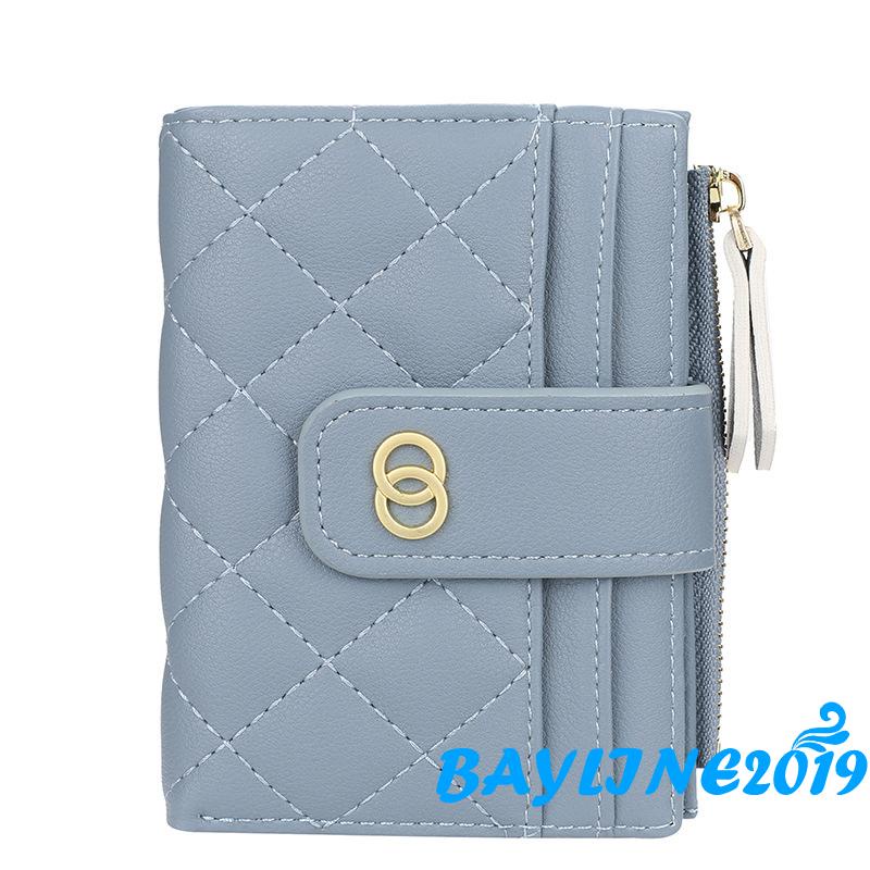 Ví Da Pu Gập Đôi Thời Trang Nữ Tính