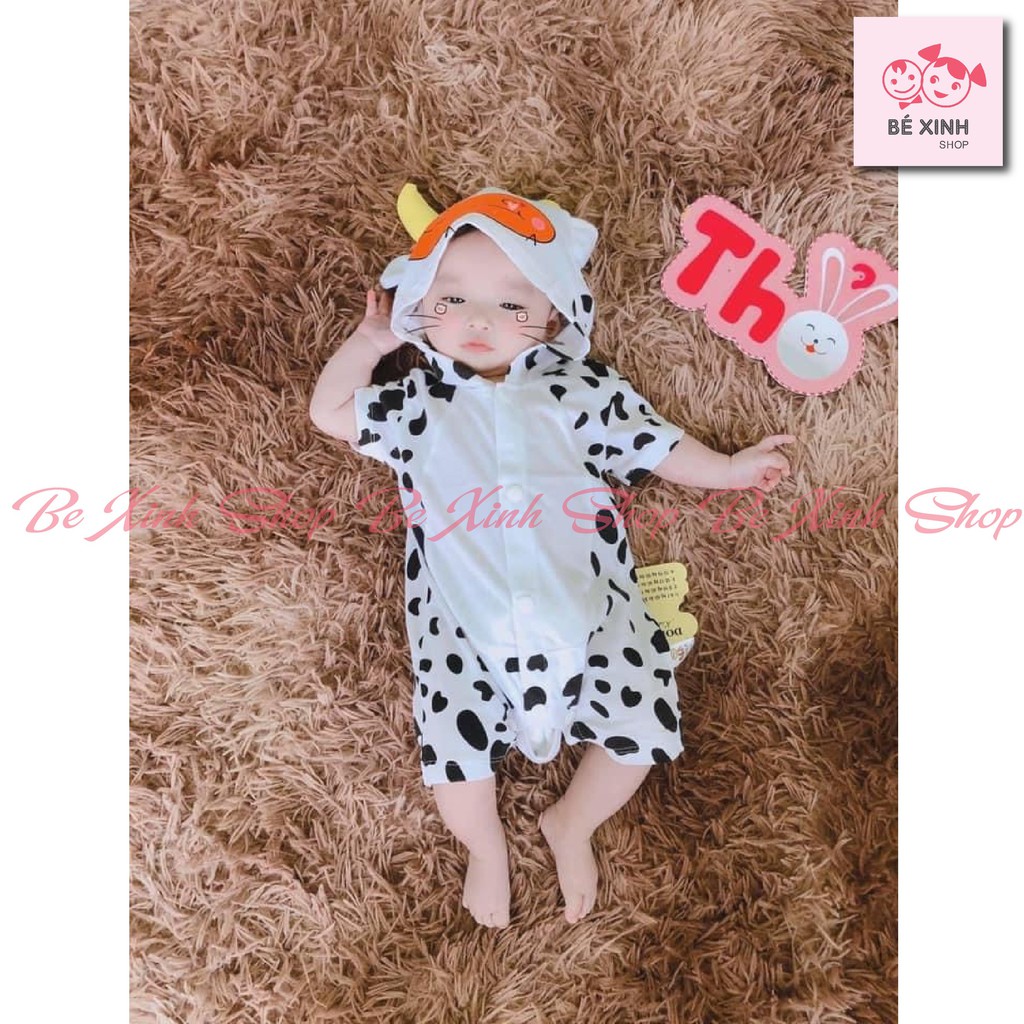 [ Mua 1 tặng 1]set bodysuit thú bé sơ sinh 3-16kg