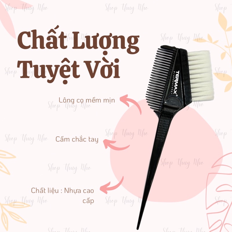 [GIAO NGẪU NHIÊN MÀU] Lược nhuộm tóc Termax 2 đầu cao cấp dụng cụ chuyên làm tóc chuyên nghiệp